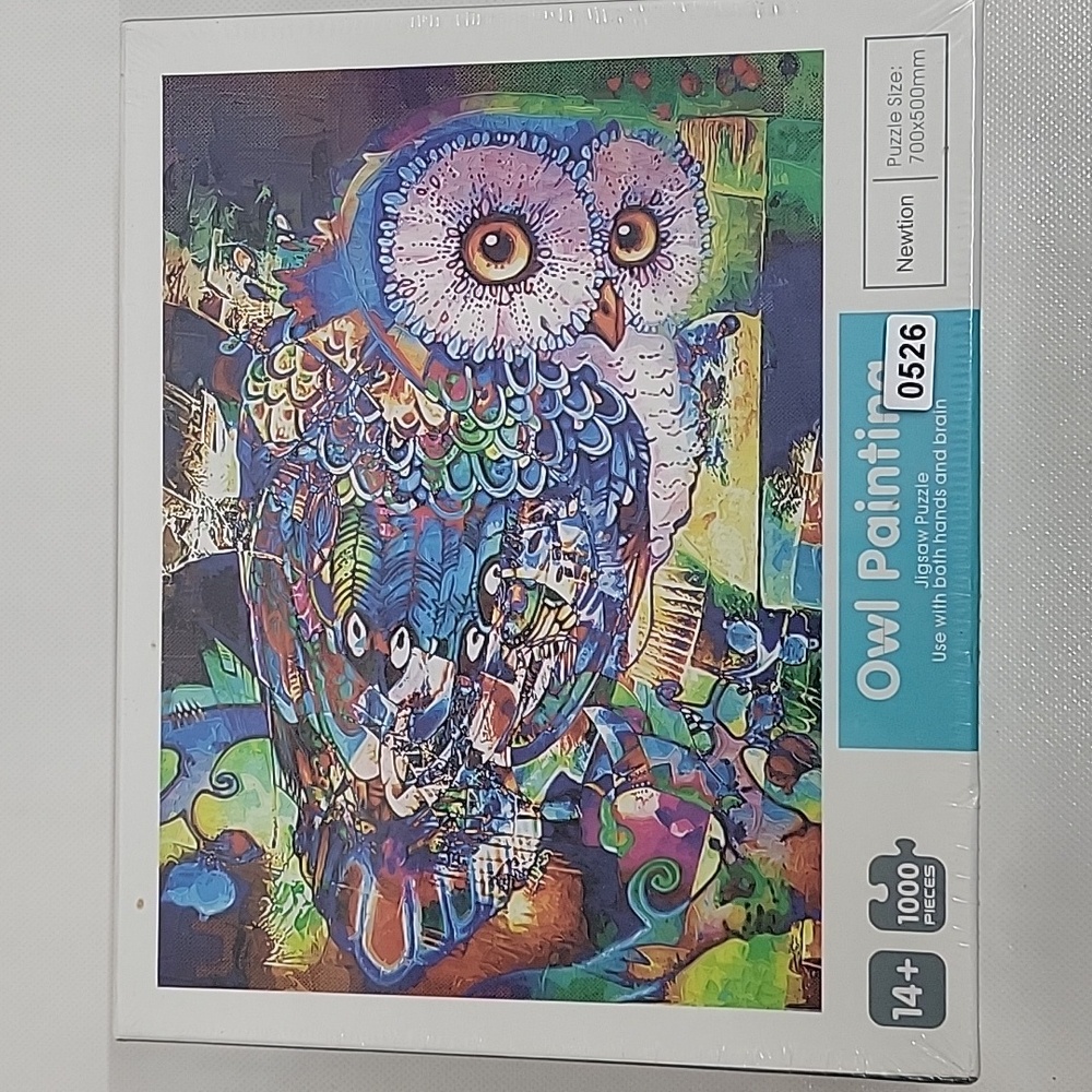 OWL PAINTING JIGSAW PUZZLE. 1000 PIECES.